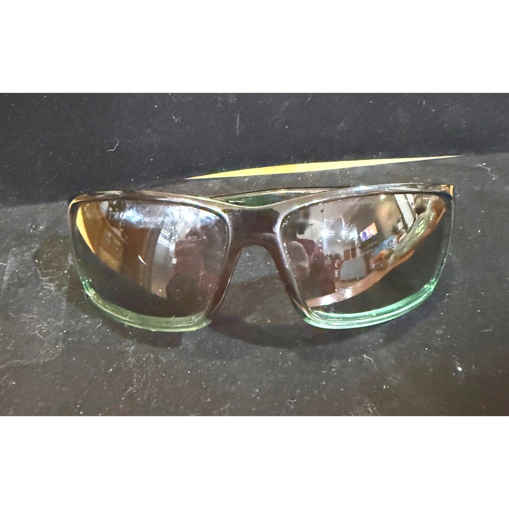 Torege Talos TR24 Sport Sunglasses Black Translucent Green Wrap Frame